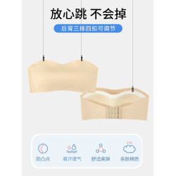 兒童舞蹈生專用內衣女童無肩帶隱形膚色肉色抹胸裹胸美背跳舞小童