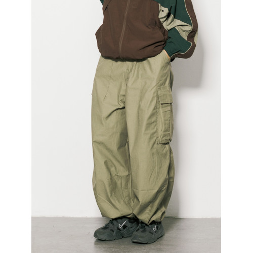 RCDB山系戶外拼接多褶濶腿爬山工裝褲男女情侶寬鬆顯瘦休閒長褲子