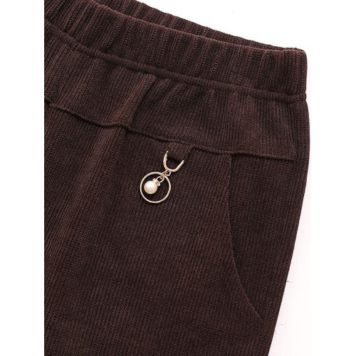 200斤秋冬胖媽媽加絨燈芯絨女褲子加肥加大碼高腰春秋中年條絨褲