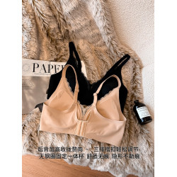 無痕隱形粉底液內衣女小胸聚攏無鋼圈收副乳防下垂舒適透氣文胸罩