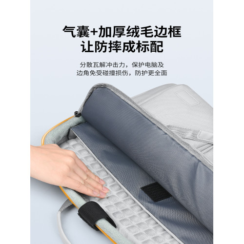 適用於戴爾DELL筆電靈越 15Pro 15.6英寸電腦包 遊匣G15/G16遊戯本筆電氣囊防護電腦包 靈越16Pro 單肩包