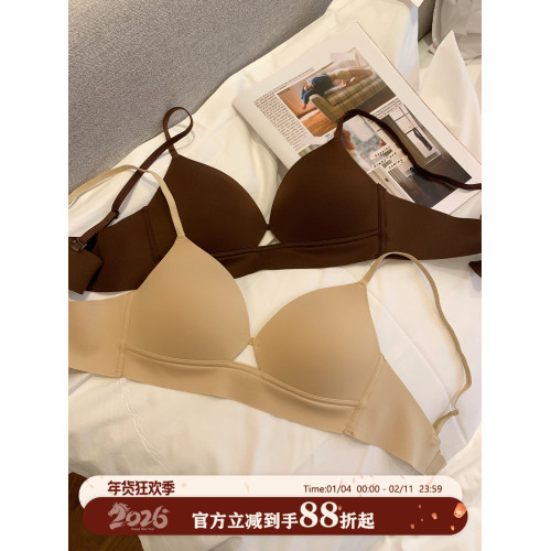 馨幫幫Bra 細肩帶鏤空小胸聚攏內衣女無鋼圈防下垂無痕透氣文胸罩