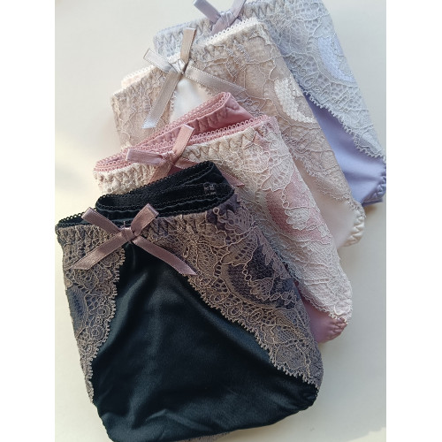 黛家出口日本原單女士內褲 中腰舒適無痕蕾絲牛奶絲超美包臀