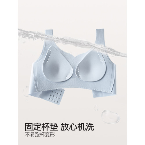 都市麗人大胸顯小內衣女聚攏收副乳防下垂無鋼圈大碼胖mm無痕文胸