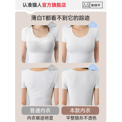 貓人內衣女小胸聚攏收副乳防下垂無痕美背2025新爆款粉底液文胸罩