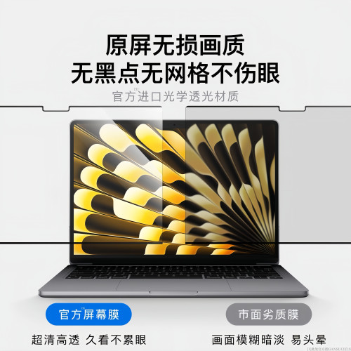 【GANSUCI觀溯汐】適用M5macbookProM4螢幕膜蘋果電腦防窺磁吸膜