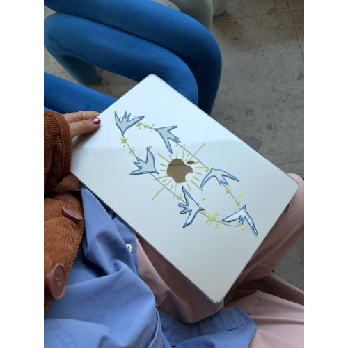 lukastore【自由鳥】原創手繪設計感筆電macbook電腦保護殼airm4m5