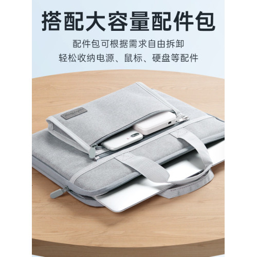 適用華爲小米14寸電腦包macbook蘋果電腦保護套15超輕尼龍手提包