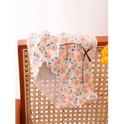 大碼胖MM200斤生理褲碎花中腰經期前後防漏莫代爾棉內褲女