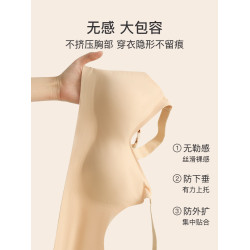 媽媽內衣文胸中年婦女無痕背心式無鋼圈聚攏老年人收副乳大胸顯小