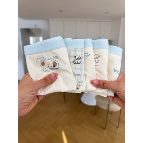 5條10A抗菌純棉內褲女生中腰包臀加長襠學生透氣可愛三角褲A類棉