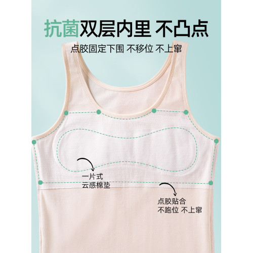 女童內衣發育期純棉少女抹胸小學生青春期女孩兒童內穿薄款小背心