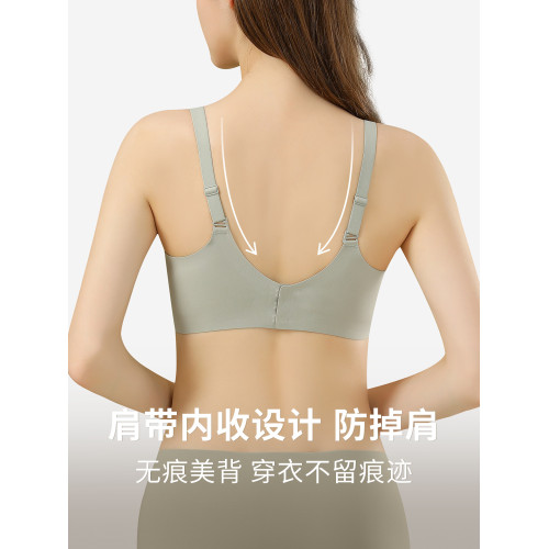 平胸專用小胸聚攏顯大加厚美背無痕內衣女2026新款文胸無鋼圈胸罩