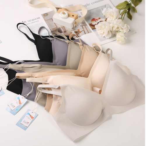 【隱形神器】JA春夏輕薄無痕無鋼圈固定杯小胸聚攏乳膠美背文胸罩