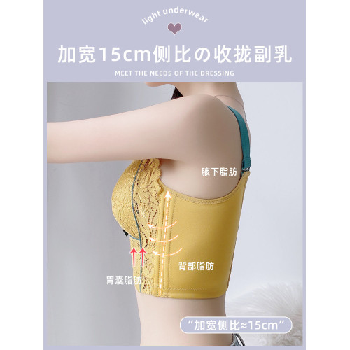 調整型內衣女夏季大胸顯小收副乳防下垂聚攏縮胸胖mm超薄款文胸罩