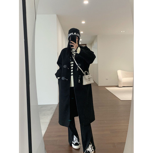 開叉西裝高彈力秋冬加絨2025新款高腰垂感褲子顯瘦休閒微喇叭褲女