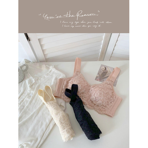 雅丹芝薄款內衣女大胸顯小顯瘦無鋼圈大碼文胸全罩杯收副乳防下垂