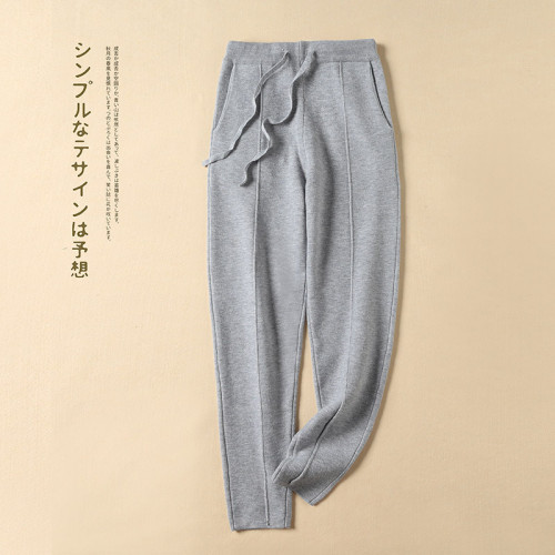 新款針織蘿蔔褲女小腳哈倫奶奶褲高腰彈力修身九分百搭 新款針織蘿蔔褲女小腳哈倫奶奶褲高腰彈力修身九分百搭