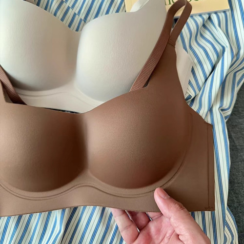 聚攏內衣少女小胸顯大上托收副乳防下垂軟支撐無鋼圈收副乳文胸罩