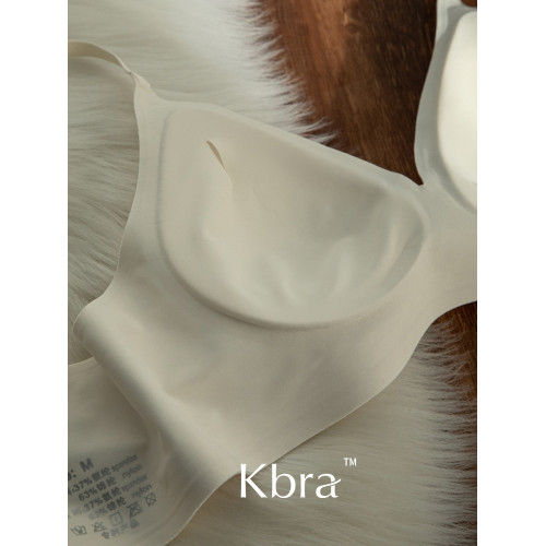 輕裸感印花無痕內衣女小胸聚攏固定杯無鋼圈收副乳防下垂文胸罩