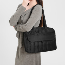 手提電腦包14寸2025新款通勤單肩包筆電保護套適用蘋果15寸macbookair/pro13.3聯想華爲16內膽包女