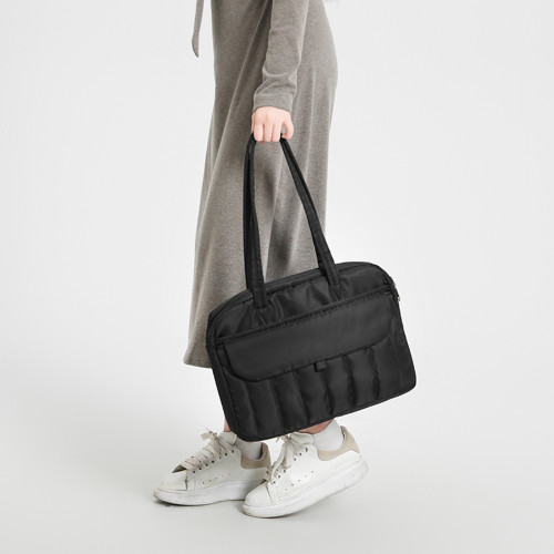 手提電腦包14寸2025新款通勤單肩包筆電保護套適用蘋果15寸macbookair/pro13.3聯想華爲16內膽包女