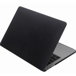 新款macbook16pro14保護殼air13寸磨砂殼膠殼全包保護純黑色外殼