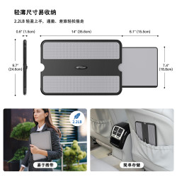 ABOVETEK可攜式膝上桌車用桌後排出差多功能辦公筆記型電腦小桌板