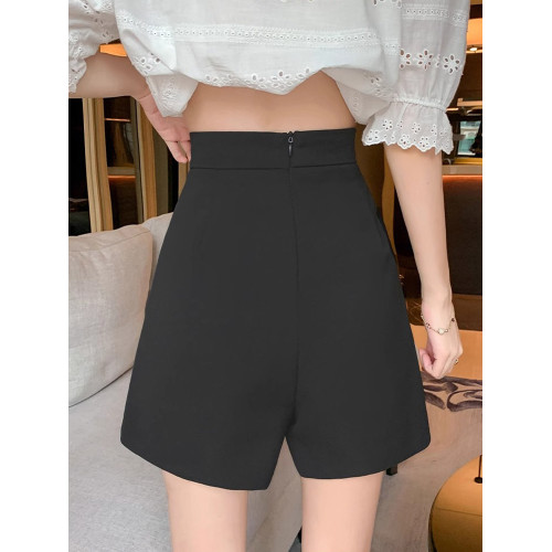 不規則半身裙褲女秋冬新款大碼高腰顯瘦濶腿西裝短褲裙a字裙胖mm