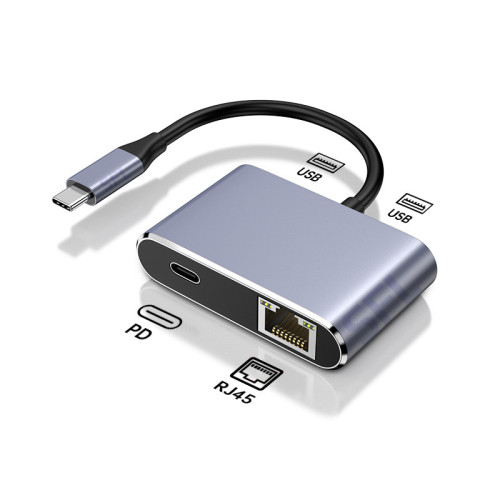 Typec手機網卡網線千兆網口轉換器快充安卓電腦USB擴展隖以太網頭 Typec手機網卡網線千兆網口轉換器快充安卓電腦USB擴展隖以太網頭