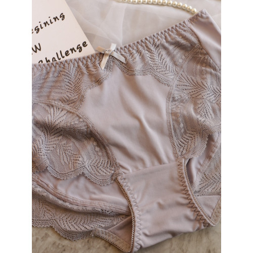 冰絲牛奶絲內褲女中高腰蕾絲邊無痕包臀胖mm純棉襠大碼三角褲透氣 冰絲牛奶絲內褲女中高腰蕾絲邊無痕包臀胖mm純棉襠大碼三角褲透氣