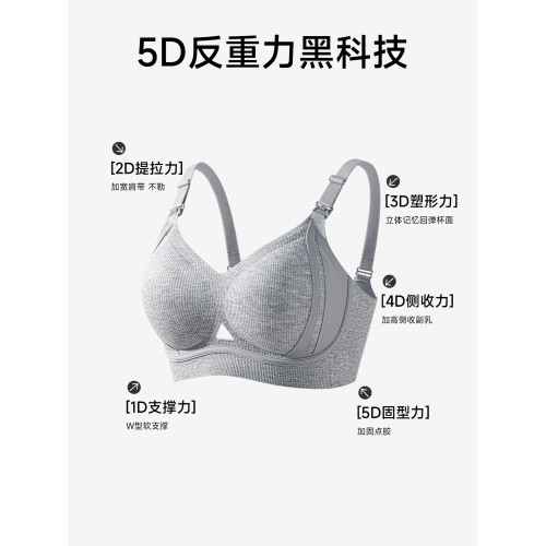 都市麗人哺乳內衣女聚攏防下垂孕婦孕期專用産後喂奶無鋼圈文胸罩