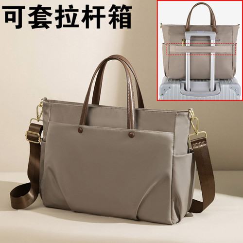 多分隔層男女士手提公文包高級感通勤a4文件14-16寸筆記型電腦袋大容量單肩斜背托特時尚輕奢風一包三用 多分隔層男女士手提公文包高級感通勤a4文件14-16寸筆記型電腦袋大容量單肩斜背托特時尚輕奢風一包三用