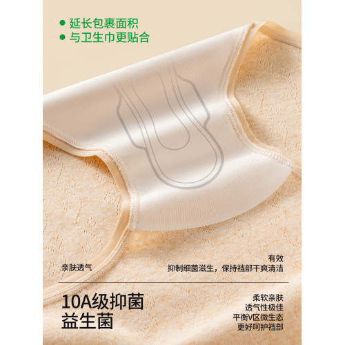 南極人醫用純棉內褲女士抗菌三角短褲全棉加長襠高腰女生2025新款 南極人醫用純棉內褲女士抗菌三角短褲全棉加長襠高腰女生2025新款