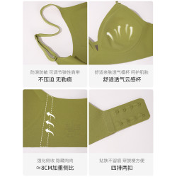 三角杯內衣女小胸無鋼圈收副乳防下垂微聚攏舒適無痕文胸夏季薄款