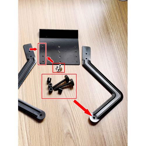 工位筆記型電腦掛架辦公桌筆電卡掛縫托架，屏風斜放懸空電腦支架