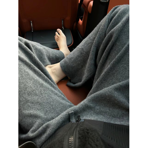 小個子羊毛褲子150燕麥色針織濶腿褲女秋145垂感顯瘦慵懶風休閒褲 小個子羊毛褲子150燕麥色針織濶腿褲女秋145垂感顯瘦慵懶風休閒褲