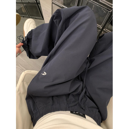 美式工裝褲女秋冬加絨2025新款寬鬆濶腿休閒直筒慵懶松弛感運動褲