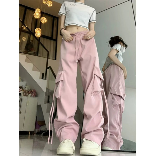 工裝褲女加長版高個子175超長版高腰濶腿褲寬鬆休閒拖地褲180春秋