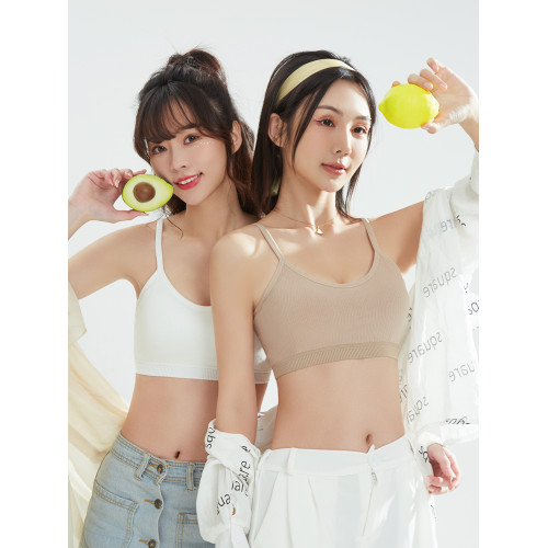 少女運動內衣女學生高中生無鋼圈防震小胸聚攏防下垂純棉定型文胸