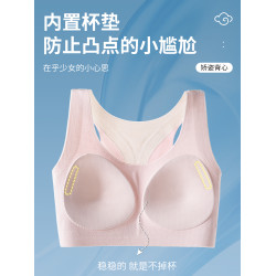 貓人少女內衣發育期初中高中生文胸青少年青春期運動防震背心文胸