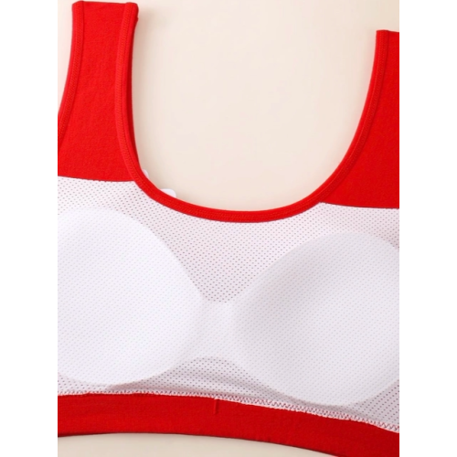 【2階段本命年大紅】固定杯薄杯四季冰絲新年發育本命年兒童內衣