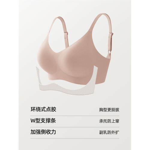 有棵樹軟支撐內衣女小胸聚攏大胸顯小舒適無痕透氣無鋼圈文胸胸罩