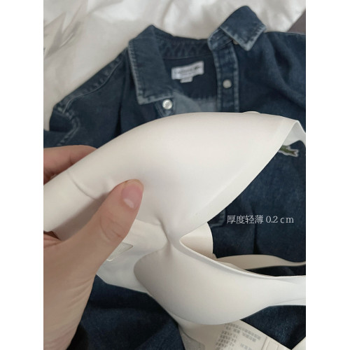 好穿自畱推薦！薄款無痕果凍條親膚文胸無鋼圈舒適內衣小胸女生