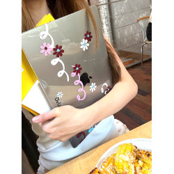 【快樂隨行】OuliOuli筆電保護殼macbook透明電腦保護套亞克力碎花波點小衆原創ins風禮物