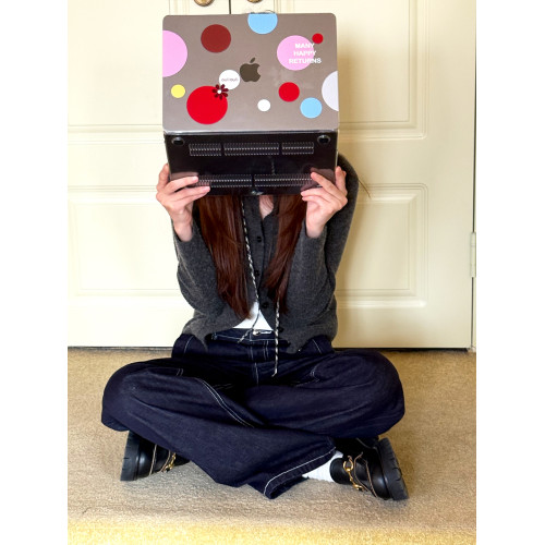 【快樂隨行】OuliOuli筆電保護殼macbook透明電腦保護套亞克力碎花波點小衆原創ins風禮物