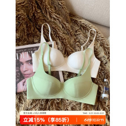 莫代爾薄杯內衣女士小胸聚攏上托舒適無鋼圈收副乳防下垂文胸罩
