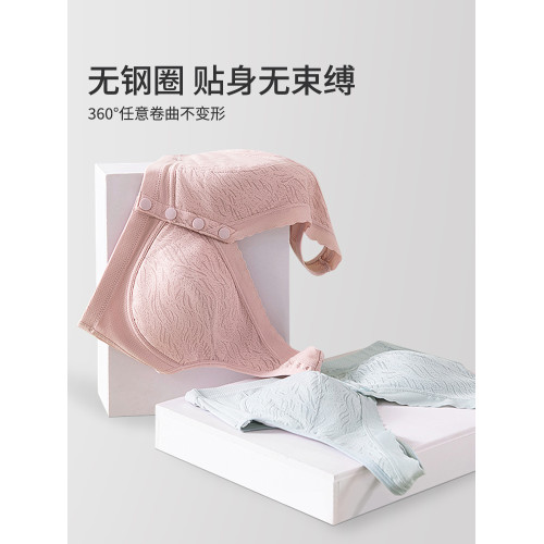 古今@純棉媽媽內衣文胸中年婦女2025夏冰絲背心前釦女士大碼胸罩