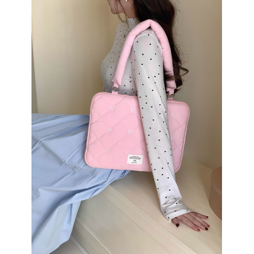 筆記型電腦包14寸2025新款韓國ins高顔值適用macbookpro/air13.3寸蝴蝶結單肩包通勤小衆蘋果華爲16內膽包女 筆記型電腦包14寸2025新款韓國ins高顔值適用macbookpro/air13.3寸蝴蝶結單肩包通勤小衆蘋果華爲16內膽包女