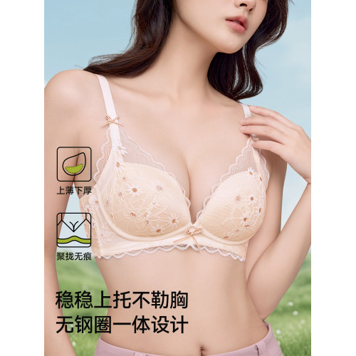 都市麗人性感蕾絲內衣小胸聚攏提拉防下垂收副乳軟支撐無鋼圈文胸